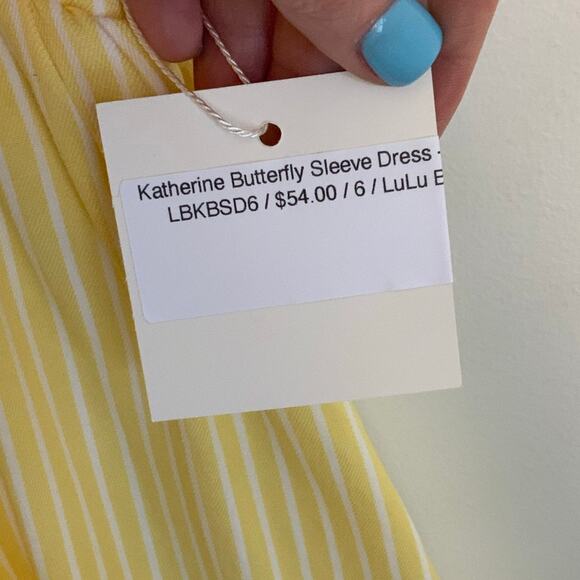 LULU BEBE YELLOW SLEEVELESS DRESS‎ NWT size 6 - Picture 4 of 5